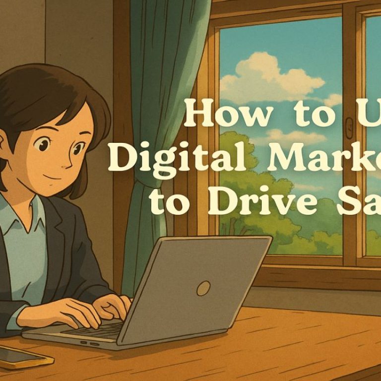 how to use digital marketing to drive sales