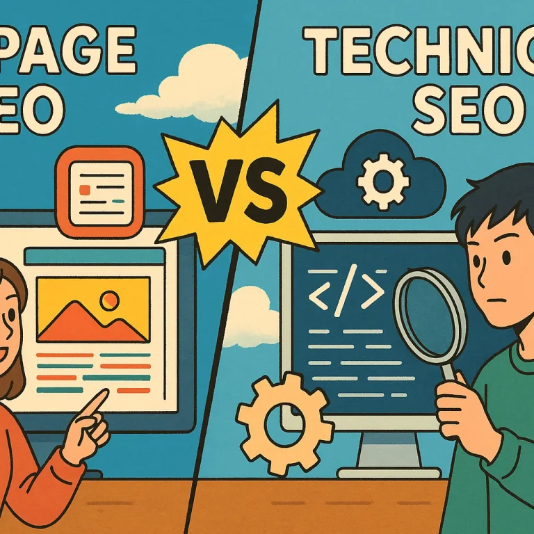 technical seo vs on page seo